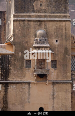 Dettagli architettonici di ambra Fort di Jaipur, Rajasthan, India, a febbraio, 16, 2016. Foto Stock