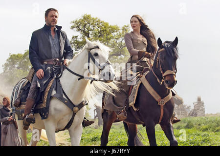 ROBIN HOOD 2010 Universal film con Russell Crowe e Cate Blanchett Foto Stock