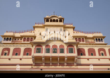 Chandra Mahal nella città di Jaipur Palace, Rajasthan, India. Il palazzo è stato sede del Maharaja di Jaipur Foto Stock