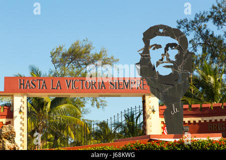 Segno di Che Guevara in Havana, Cuba Foto Stock