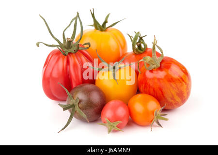 Pomodoro frutta vegetali alimentari isolati freschezza mangiare sano rosso cibo organico Foto Stock