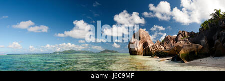 La Digue Island, Seicelle Foto Stock