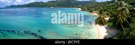 Tropical Beach Anse Royale, Mahe, Seicelle Foto Stock