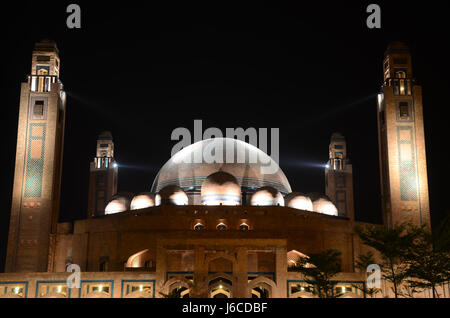 Grande Moschea Jamia, Lahore Punjab, Pakistan Foto Stock