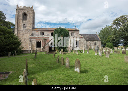 St Botolph's a ridondanti e chiesa abbandonata vicino Skidbrooke, Inghilterra Foto Stock