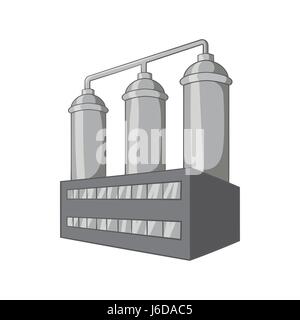 Preparazione di mosto di malto icona, nero stile monocromatico Illustrazione Vettoriale