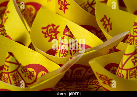 Il cinese Joss carta, tradizione per il passato lontano antenato gli spiriti Foto Stock