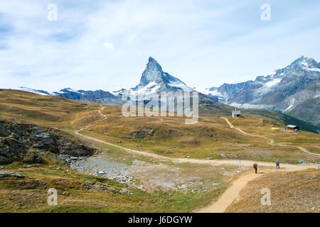 Monte Cervino Zermatt svizzera nella stagione estiva Foto Stock