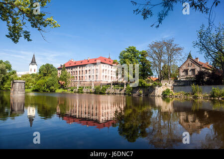 Palazzo Barocco Castello Libochovice, Repubblica Ceca, Europa Foto Stock