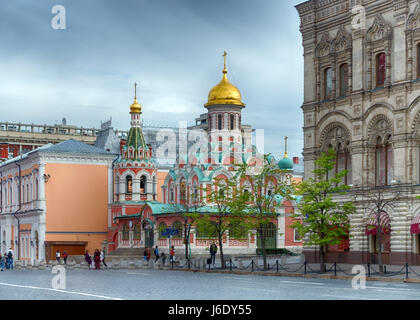 La Piazza Rossa nel moody mattina - Moscow, Russia Foto Stock