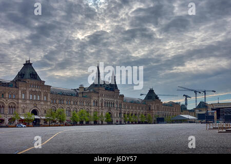 La Piazza Rossa nel moody mattina - Moscow, Russia Foto Stock