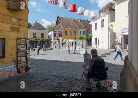 Ungheria. Szentendre. Piazza Principale Foto Stock