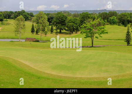 Vista del paesaggio del campo da golf di Filippine Foto Stock