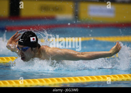 Tokyo, Giappone. 21 Maggio, 2017. Kosuke Hagino Nuoto : Japan Open 2017 Uomini 100m Butterfly calore a Tatsumi International centro nuoto a Tokyo in Giappone . Credito: Jun Tsukida AFLO/sport/Alamy Live News Foto Stock