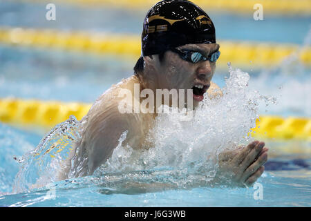 Tokyo, Giappone. 21 Maggio, 2017. Akihoro Yamaguchi Nuoto : Japan Open 2017 Uomini 200m a rana calore a Tatsumi International centro nuoto a Tokyo in Giappone . Credito: Jun Tsukida AFLO/sport/Alamy Live News Foto Stock