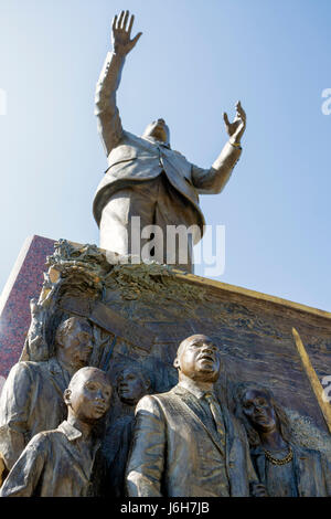 Roanoke Virginia, Martin Luther King, statua, leader dei diritti civili, Storia Nera, memoriale, VA080504006 Foto Stock