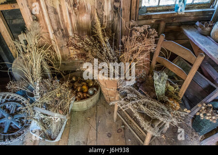 Interno di un workshop a Pickity posto a Mason, NH Foto Stock