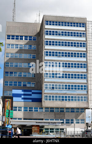 Southend University Hospital, Essex, ingresso Regno Unito Foto Stock