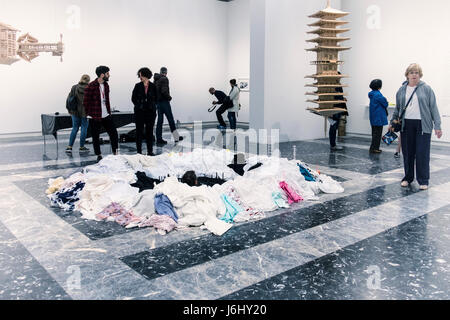 Venezia, Castello,Giardini.57ma Biennale di Venezia 2017,La Biennale di Venezia,,padiglione giapponese, mostra personale,Hiroshima-born artist Takahiro Iwasaki Foto Stock