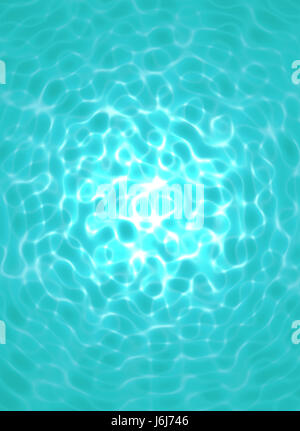 Acqua turchese sullo sfondo di superficie Foto Stock