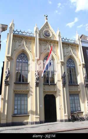 Xvi secolo Rinascimento Zwanenbroedershuis edificio, Hinthamerstraat in Den Bosch, Paesi Bassi. Sede di illustri Confraternita di Nostra Signora santissima. Foto Stock