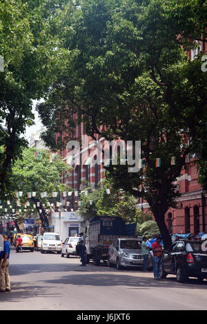 Edificio coloniale su Sudder Street, Kolkata - Calcutta - West Bengal India Foto Stock