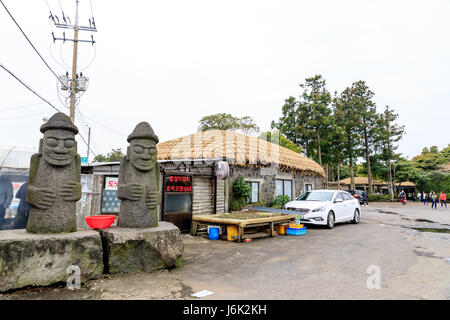 Folk Village è un'isola di Jeju, Corea del Sud Foto Stock