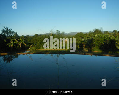 Questa immagine cattura il Sapang Pahalang Tukod, una struttura significativa a San Rafael, Bulacan. Svolge un ruolo cruciale nelle infrastrutture locali, contribuendo alla gestione delle acque e ai sistemi di irrigazione dell'regionÂ. Foto Stock