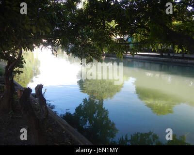 09261 risaie irrigazione Ravenala Bagong Nayon Baliuag Bulacan ponti stradali 03 Foto Stock