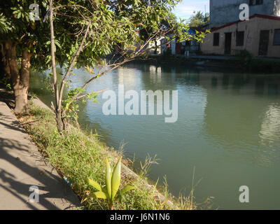 09261 risaie irrigazione Ravenala Bagong Nayon Baliuag Bulacan ponti stradali 09 Foto Stock