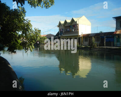09261 risaie irrigazione Ravenala Bagong Nayon Baliuag Bulacan ponti stradali 41 Foto Stock