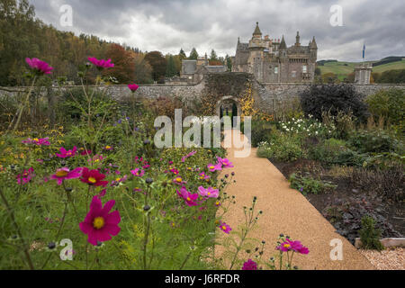 Abbotsford casa dalla cucina walled garden, Melrose, Scottish Borders Foto Stock