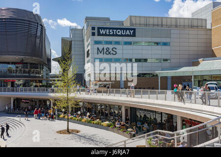 West Quay & Filigrana West Quay retail sviluppi in Southampton Foto Stock