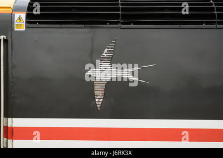 Intercity Swallow livrea su una classe 43 HST Foto Stock