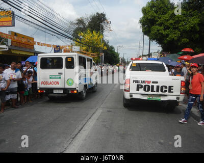 09513 San Isidro Labrador Parrocchia Fiesta Pulilan Bulacan Carabao inginocchiato Festival 2017 48 Foto Stock