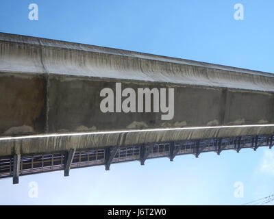 09840 Passerella Marcos Autostrada Pasig Santolan linea LRT 16 Foto Stock