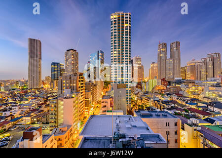 West Shinjuku, Tokyo, Giappone Skyline. Foto Stock