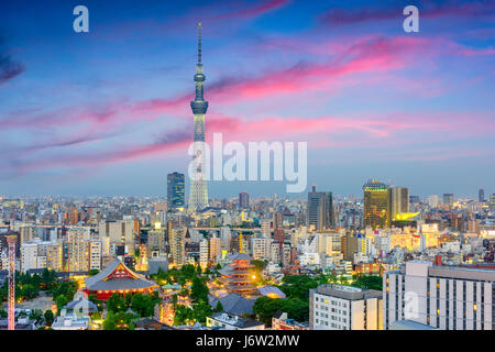 Tokyo, Giappone skyline. Foto Stock