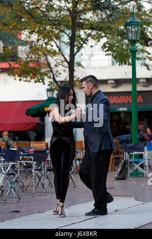 Strada di dimostrazione di Tango Foto Stock