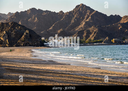 Oman Muscat Al-Bustan Palace Hotel beach Foto Stock