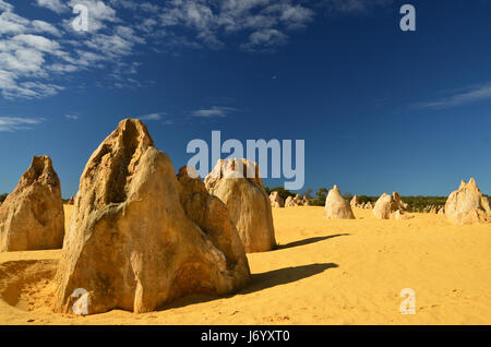 Pinacles al Nambung National Park Australia Occidentale Foto Stock