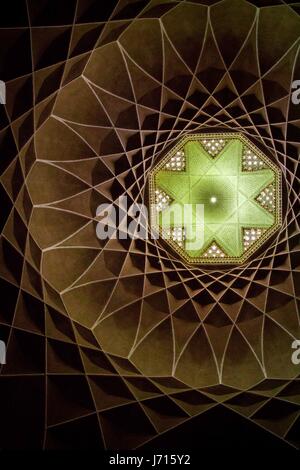 Cupola di Dowlat Abad Palace a Yazd, Iran Foto Stock