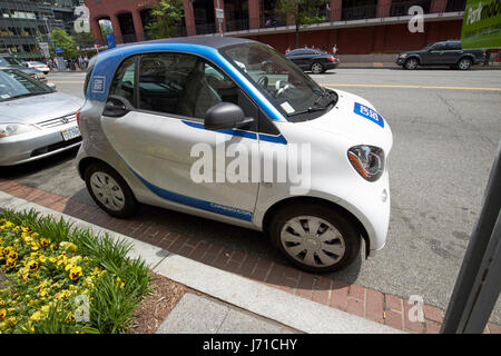 Car2go auto 2go car sharing scheme Washington DC USA Foto Stock