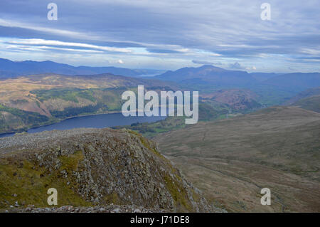 Percorso Helvellyn al vertice Foto Stock
