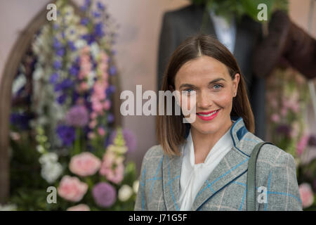 Londra, Regno Unito. 22 Maggio, 2017. Victoria Pendleton sul Welligogs stand - il Chelsea Flower Show organizzato dalla Royal Horticultural Society con M&G come suo principale sponsor per l'ultimo anno. Credito: Guy Bell/Alamy Live News Foto Stock