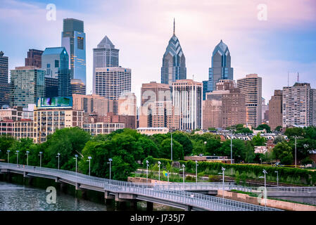 Lucernario Philadelphia - la migliore città in America a vivere nelle vicinanze. Foto Stock