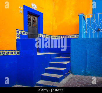 ------ Guanajuato è una città e un comune in Messico centrale e la capitale dello stato dello stesso nome. Essa è parte del carpatica di Bajío. Foto Stock