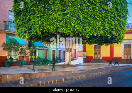 ------ Guanajuato è una città e un comune in Messico centrale e la capitale dello stato dello stesso nome. Essa è parte del carpatica di Bajío. Foto Stock