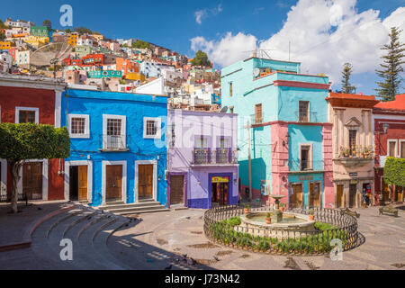 ------ Guanajuato è una città e un comune in Messico centrale e la capitale dello stato dello stesso nome. Essa è parte del carpatica di Bajío. Foto Stock