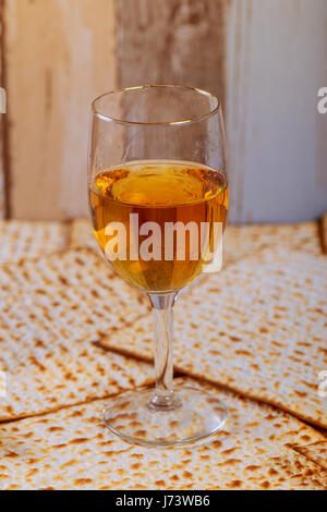 Pesah concetto celebrazione pasquale ebraica Pesach vacanze Matza Foto Stock